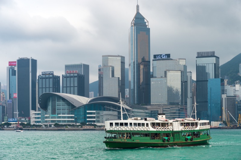 Hong Kong's famous Star Ferry offers a fantastic view and is as cheap as chips