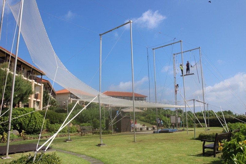 Ever tried the trapeze? You'll have a chance at Ishigaki