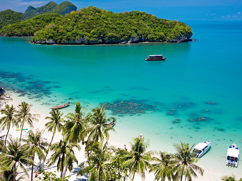 tropical holiday: Koh Samui is a romantic spot