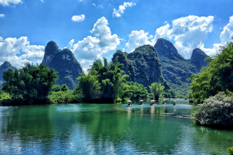 holiday hotspot: The picturesque Yulong River