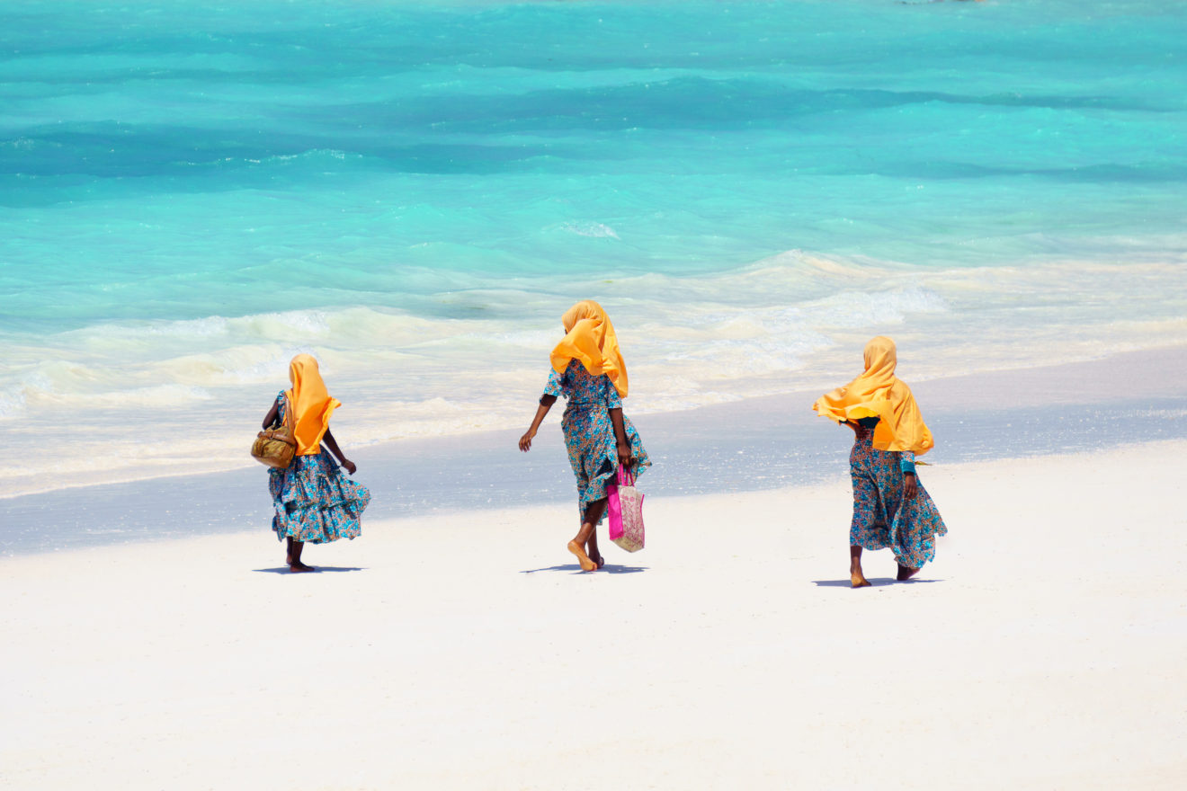 Idyllic white-sand shores and crystal-clear azure waves can be found in Zanzibar on a beach holiday 