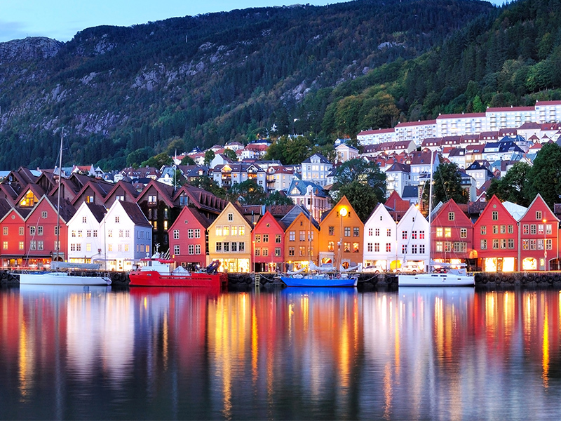 Chinese New Year getaways: Bergen river Norway