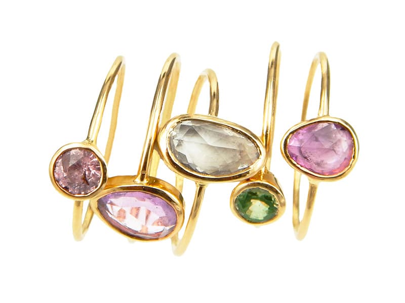 image of rings from ethical jewellery brand Nomad Inside