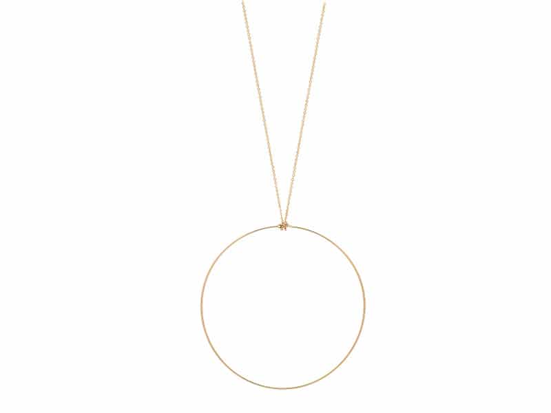 image of gold necklace by ethical jewellery brand Nomad Inside 