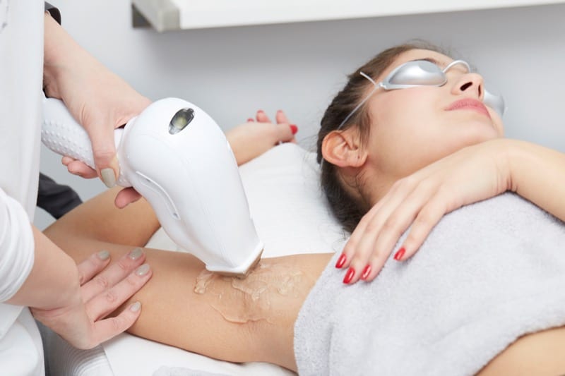 Image of hair removal treatment at Glow salon