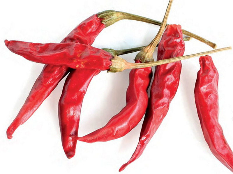 Fresh chilli's - used in Indian cooking classes
