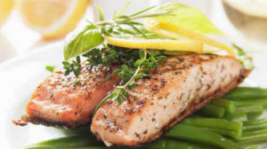 Healthy grilled mustard and herb salmon - recipe