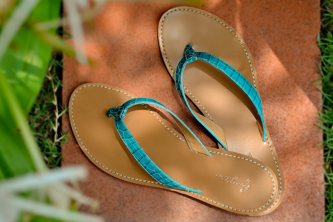 No flip flop: Bespoke fashion sandals by George Blue leave Havaianas ...