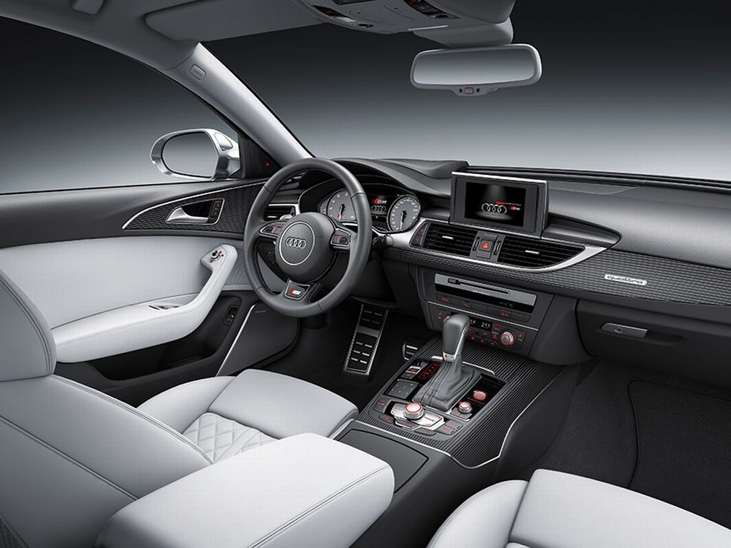 Interior of Audi RS6 Avant