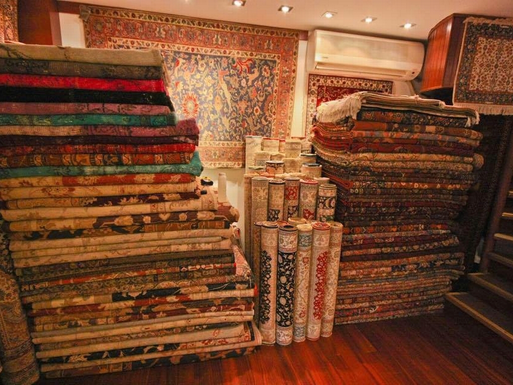 Just some of the beautiful carpets and rugs you will find at Iqbal Carpets.