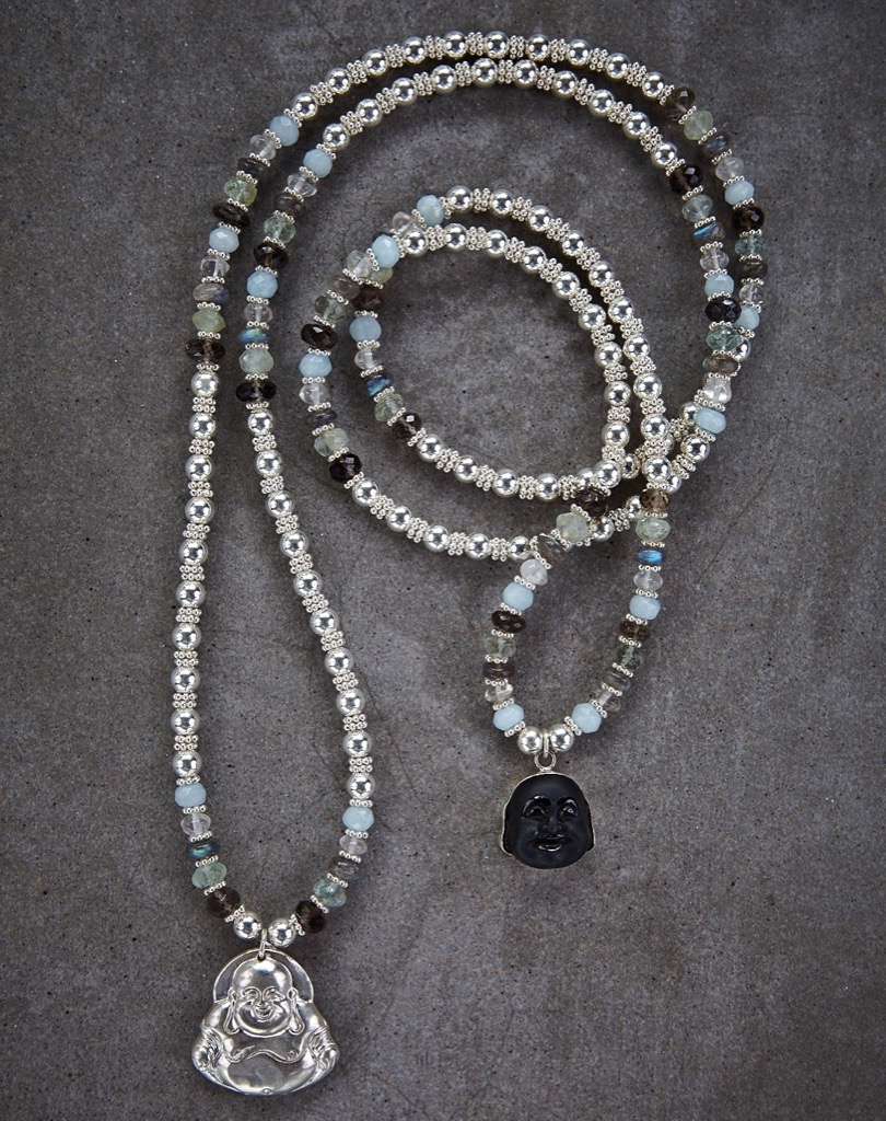 Zen Sisters jewellery Happy Buddha necklace