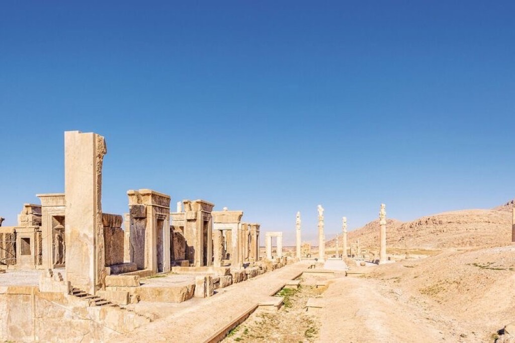 Persepolis is one of the UNESCO World Heritage Sites in Iran on the Silk Road