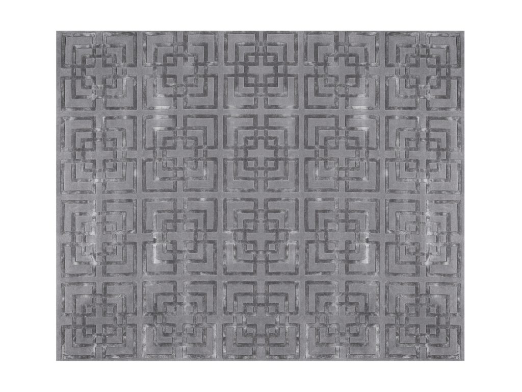 Carpet: Lincoln rug with carved design, Indigo Living