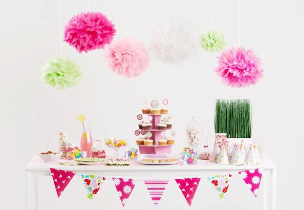 Party supplies: Select decorations that work together from the bunting to the cake toppers 