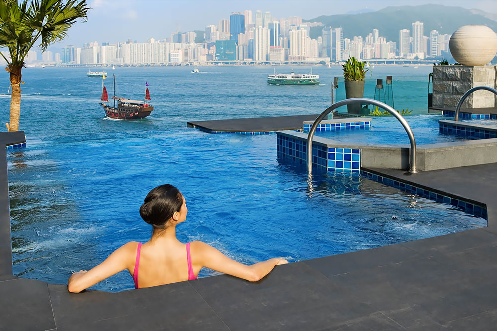 Hotel pools: Day spa clients can use the InterContinental's pool