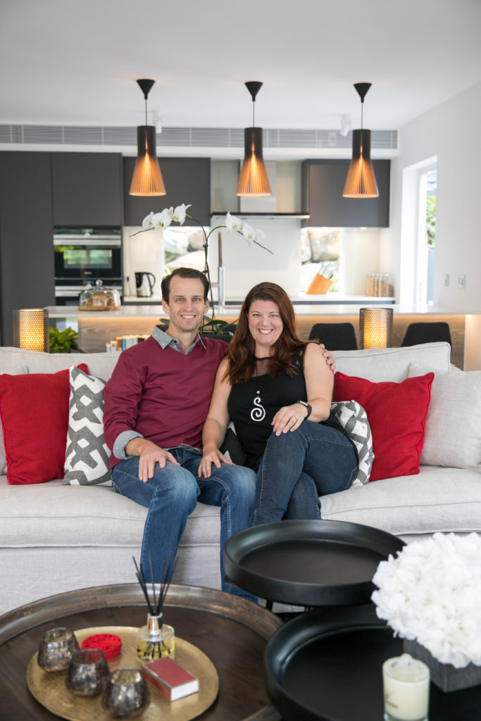 colour: Kaylene and Cam Mattner in their Sai Kung home