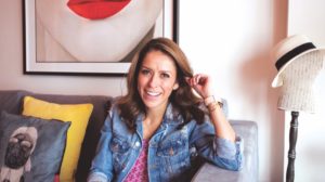 Maria Estrada Gallardo, co-founder of home-grown womenswear brand, What The Frock?!, in her home office