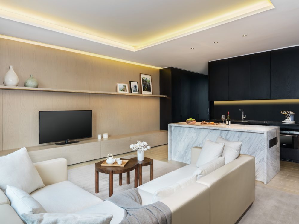 Chengdu: The spacious interior of one of the residences