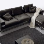DSL Furniture: The Lamberi S-002 sectional sofa with chaise comes in a leather finish