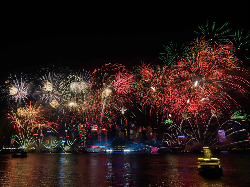 Hong Kong fireworks schedule and chinese new year fireworks