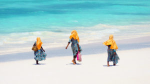 Idyllic white-sand shores and crystal-clear azure waves can be found in Zanzibar on a beach holiday
