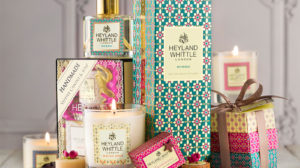 The gorgeous Heyland & Whittle goodies, such as candles, make great gifts
