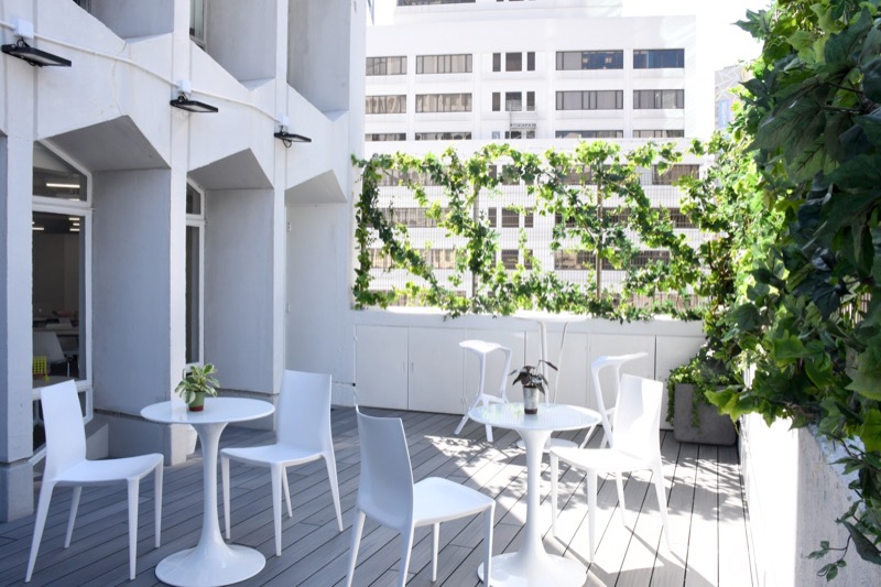 theDesk co-working space terrace