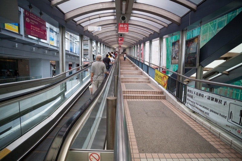 The Mid-Levels escalator Hong Kong