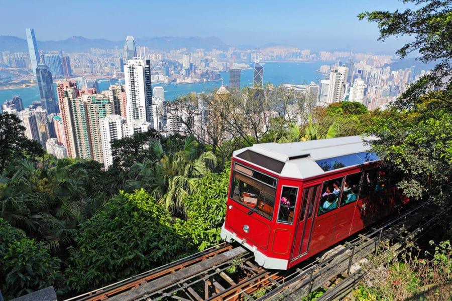 Image of Peak Tram for story on classic Hong Kong experiences