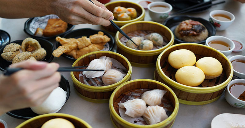 image of dim sum for advice on etiquette in Hong Kong