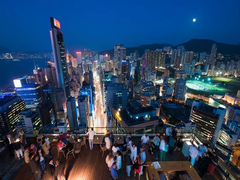 Rooftop bars - Wooloomooloo Hong Kong