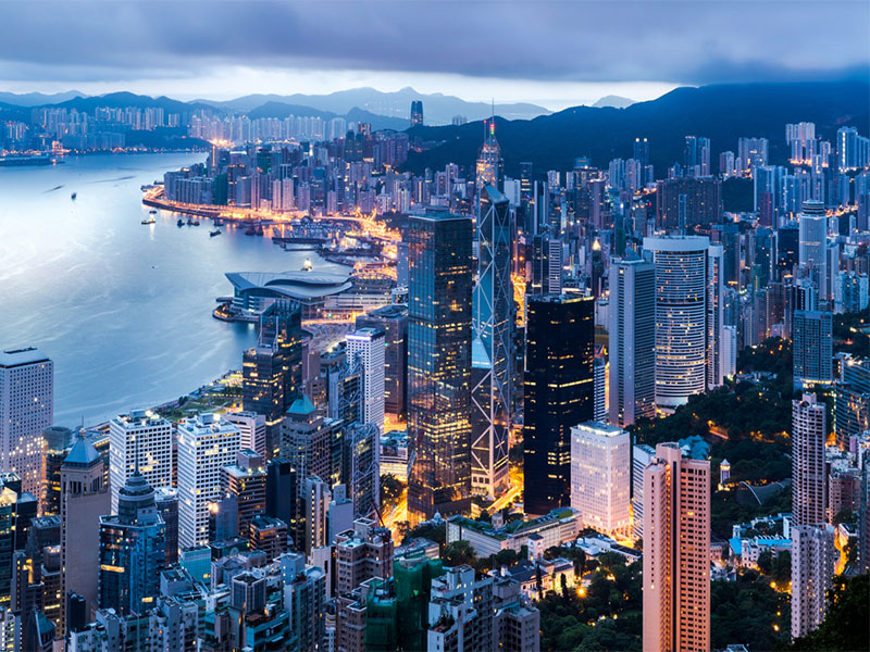 Hong Kong City Skyscrapers