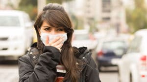air pollution girl