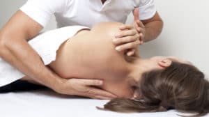 image of patient getting osteopathic treatment