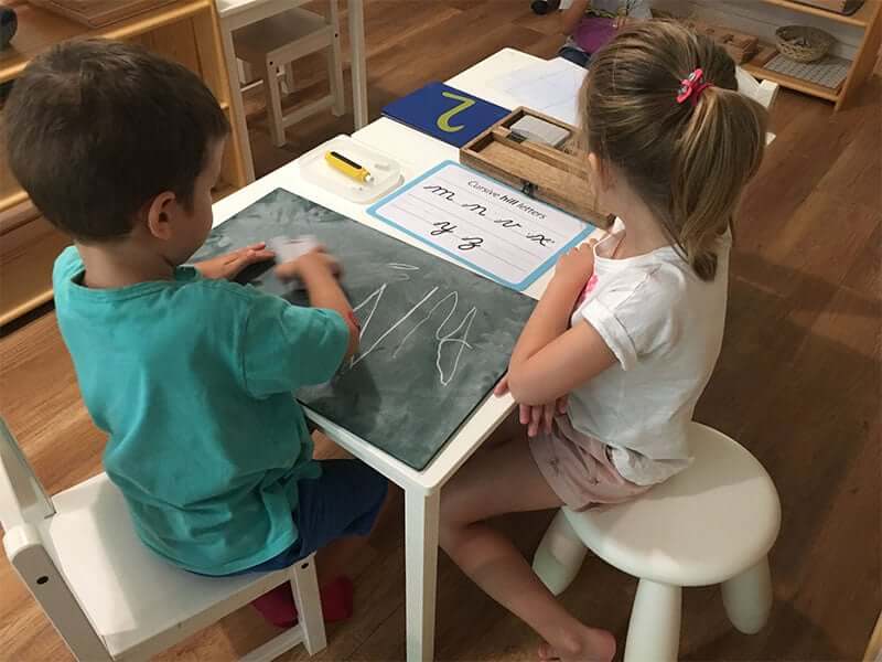Sai Kung Montessori kids drawing
