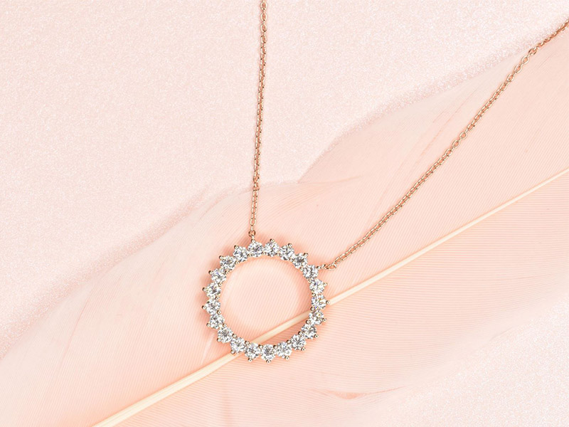 Sunrays diamond pendant in 18k rose gold, $12,000, Niya-K, 9105 1516, niya-k.com