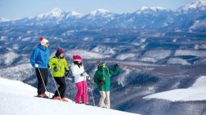 Skiing in japan