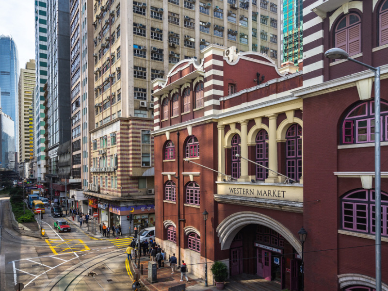 Western Market Hong Kong, landmarks and historical buildings