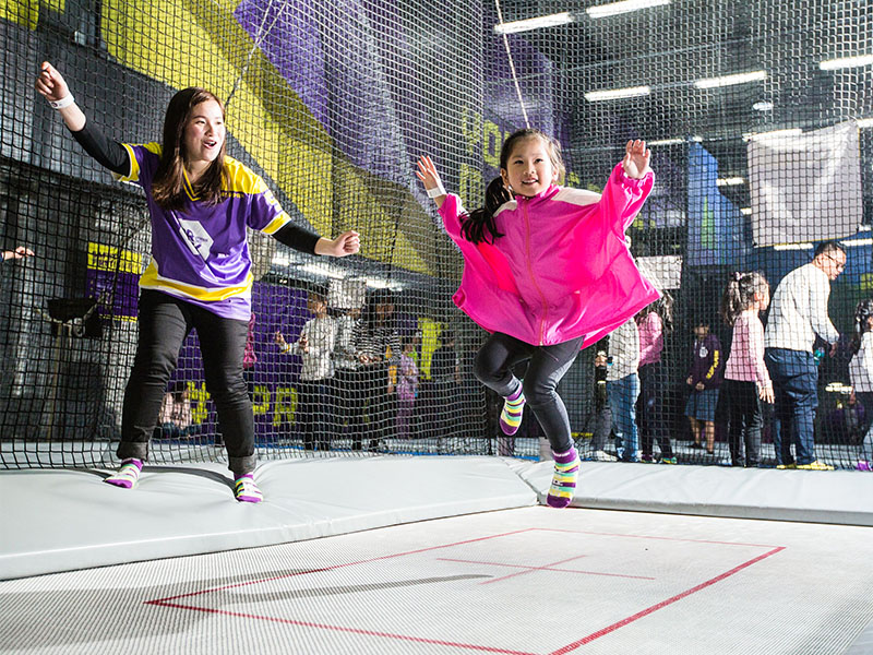 Kids' party venue: Superpark trampoline