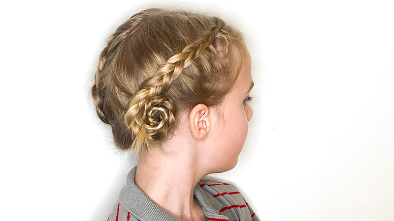 How to French Braid Toddler Hair 
