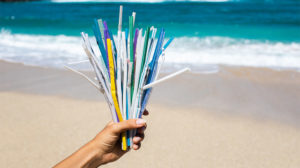 Straws-on-beach