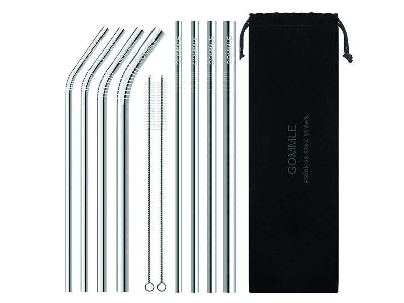 plastic free products - stainless steel straws
