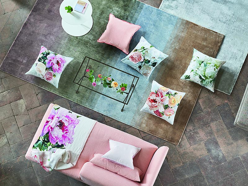 Peonia Grande cushions from Designers Guild, from HK$1,280, Tequila Kola
