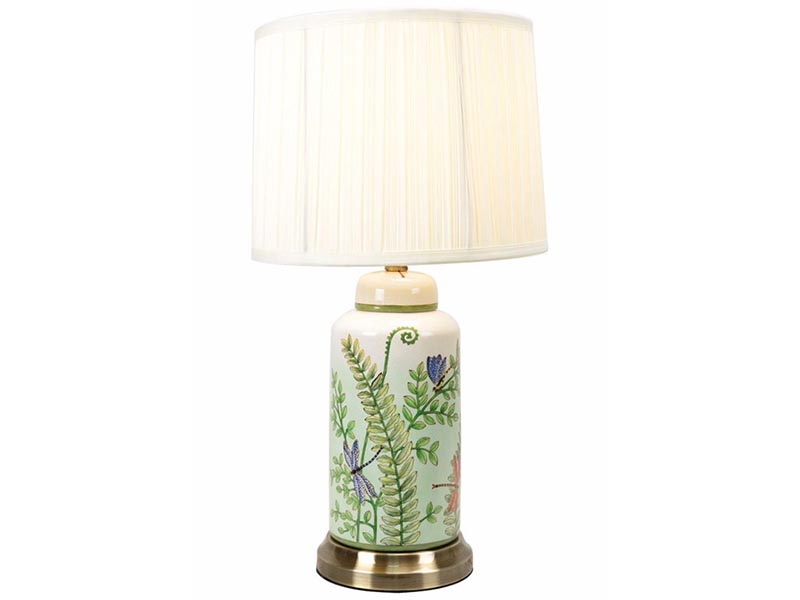 Ceramic table lamp, $1,550, Red Velvet Designs