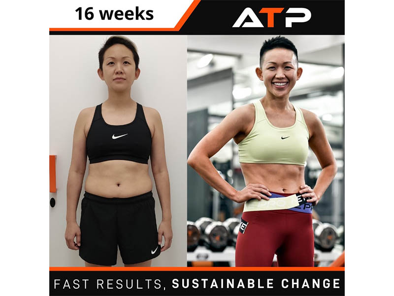 Chef May Chow - before and after personal training programme with ATP Fitness