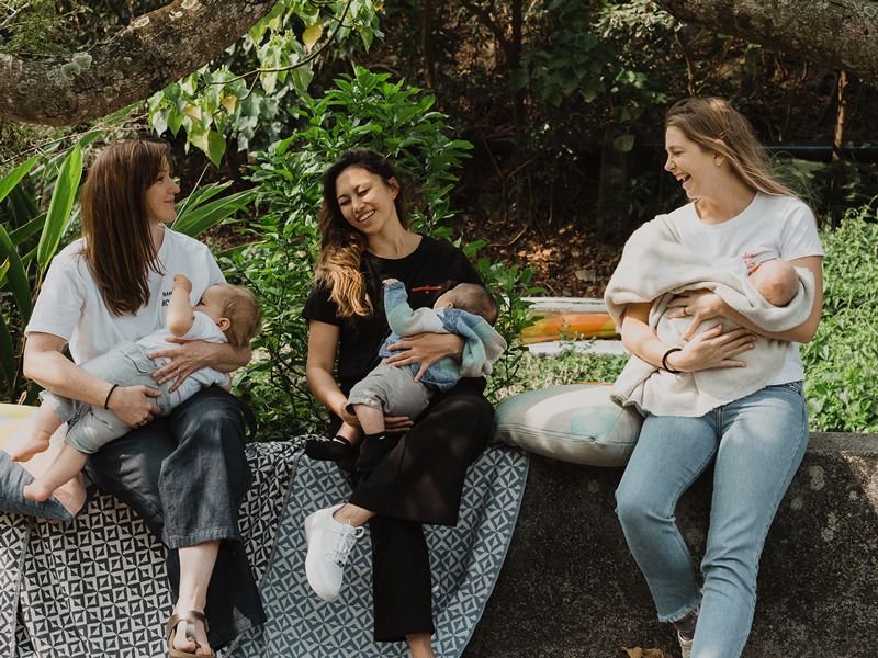 Josephine Tran with breastfeeding mums