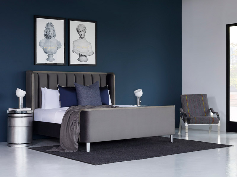 Indigo Living - blue bedroom