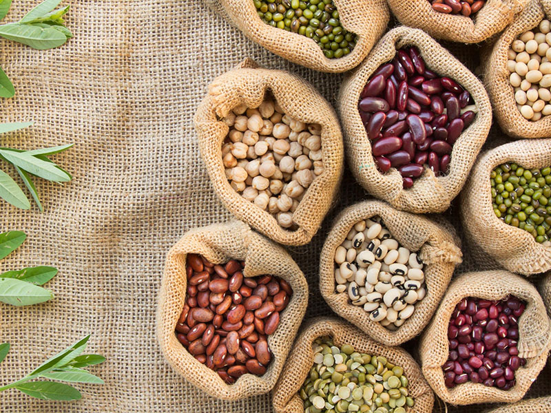 Beans and grains - for web article on menopause and diet, holistic nutrition