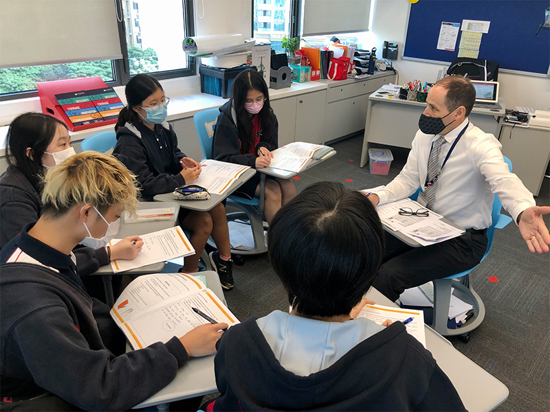 Students at Stamford American School - work experience programme