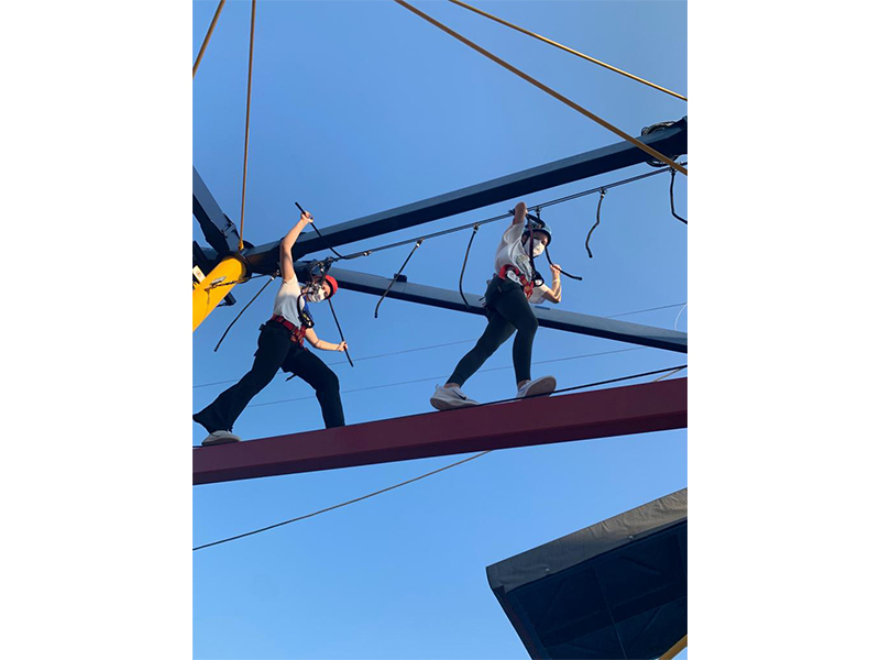 The Rope Course on Deck 17 of Genting Dream